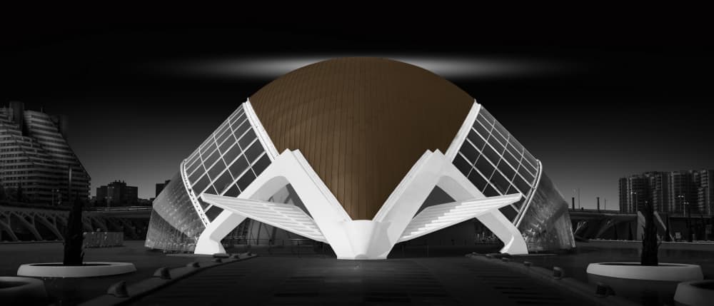 Modern Dome Architecture by Helena GARCIA HUERTAS — canvas wall art