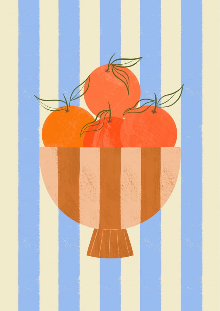 Bowl of Oranges by Melissa Donne — canvas wall art