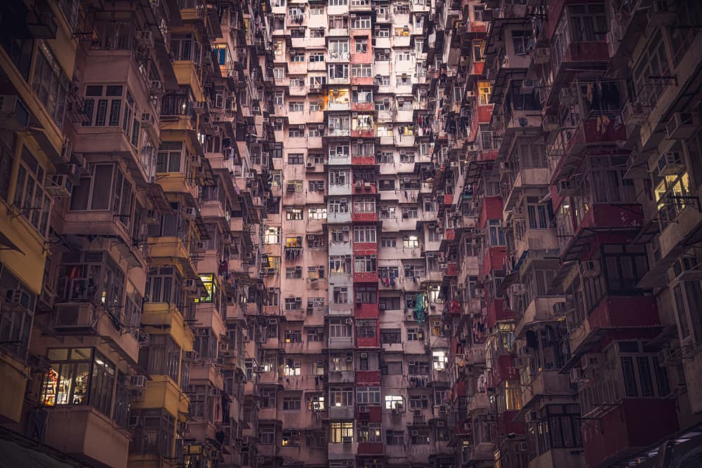 Stacked City Apartments by Marco Tagliarino — canvas wall art