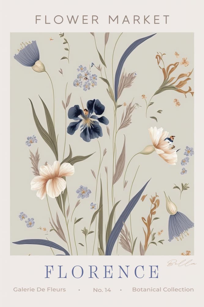 Flower Market Florence by Bella Eve — canvas wall art