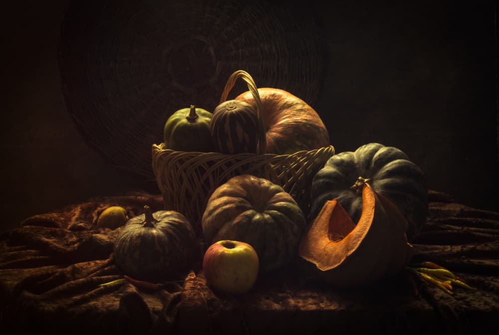Autumn Harvest Still Life by UstinaGreen — canvas wall art