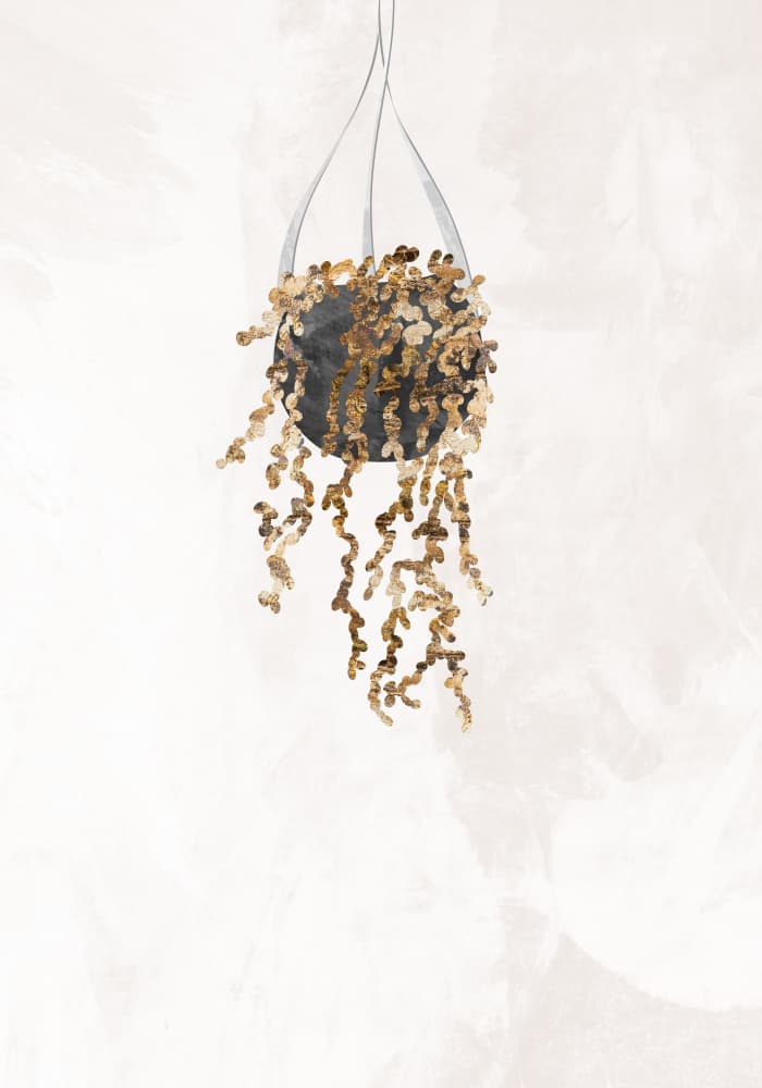 Flowing Gold Botanical by Sarah Manovski — canvas wall art