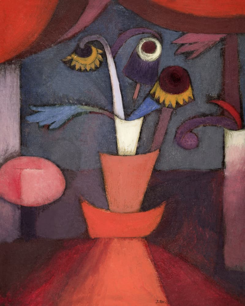 Autumn Flower 1922 by Paul Klee — canvas wall art