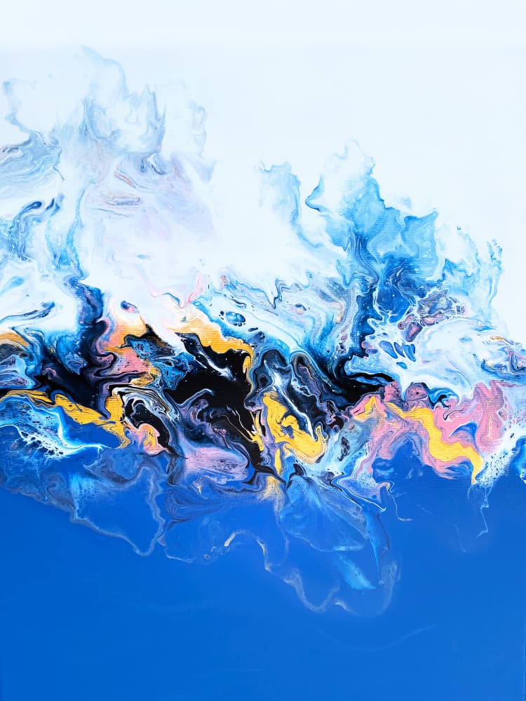 Abstract Ocean Flow by Alyson Storms — canvas wall art