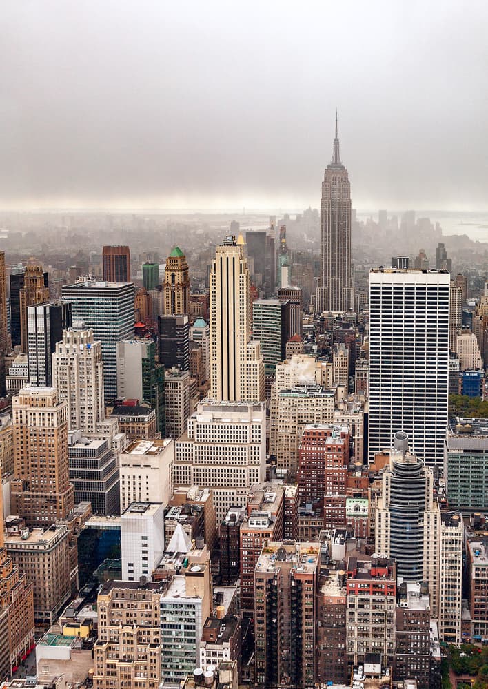 Majestic Manhattan Skyline by Par Soderman — canvas wall art