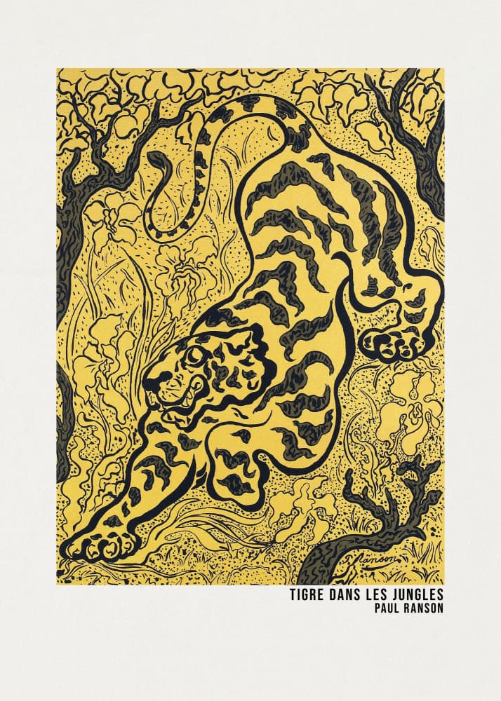 Tigre Dans Les Jungles Poster by Paul Ranson — canvas wall art