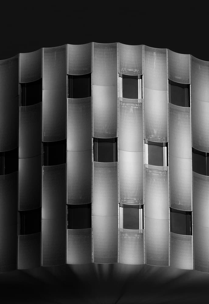 Sleek Wavy Architecture by Greetje van Son — canvas wall art