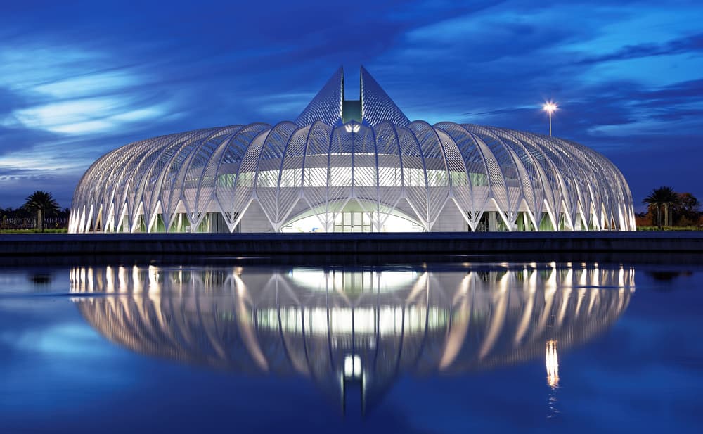 Modern Architectural Reflection by Martin Fleckenstein — canvas wall art