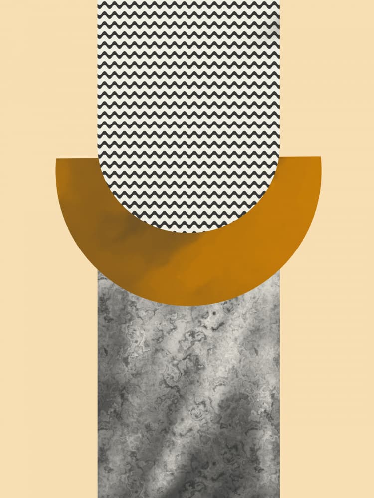 Modern Geometric Arch by Little Dean — canvas wall art