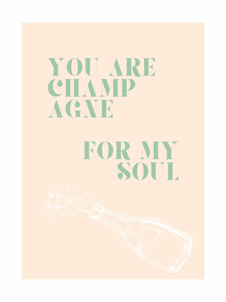 Champagne For My Soul by Ohkimiko — canvas wall art