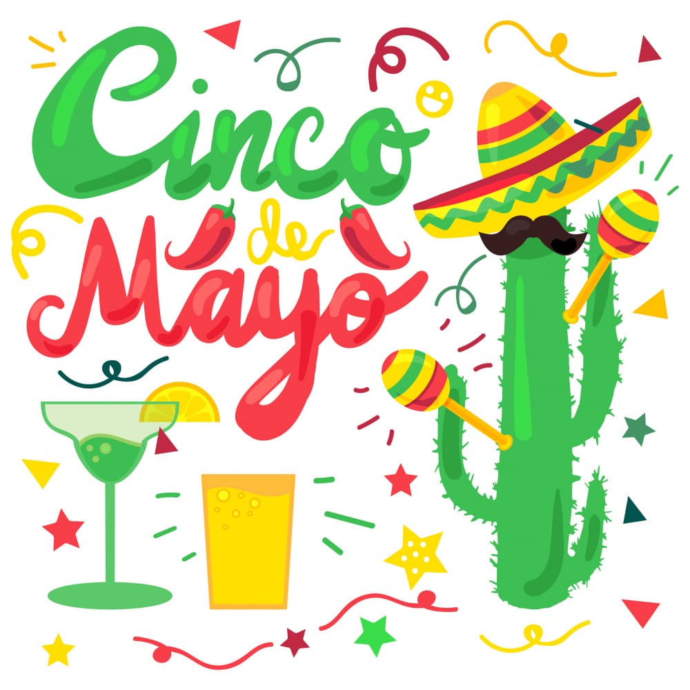 Cinco De Mayo Cactus Party by Marika Barsrsind — canvas wall art