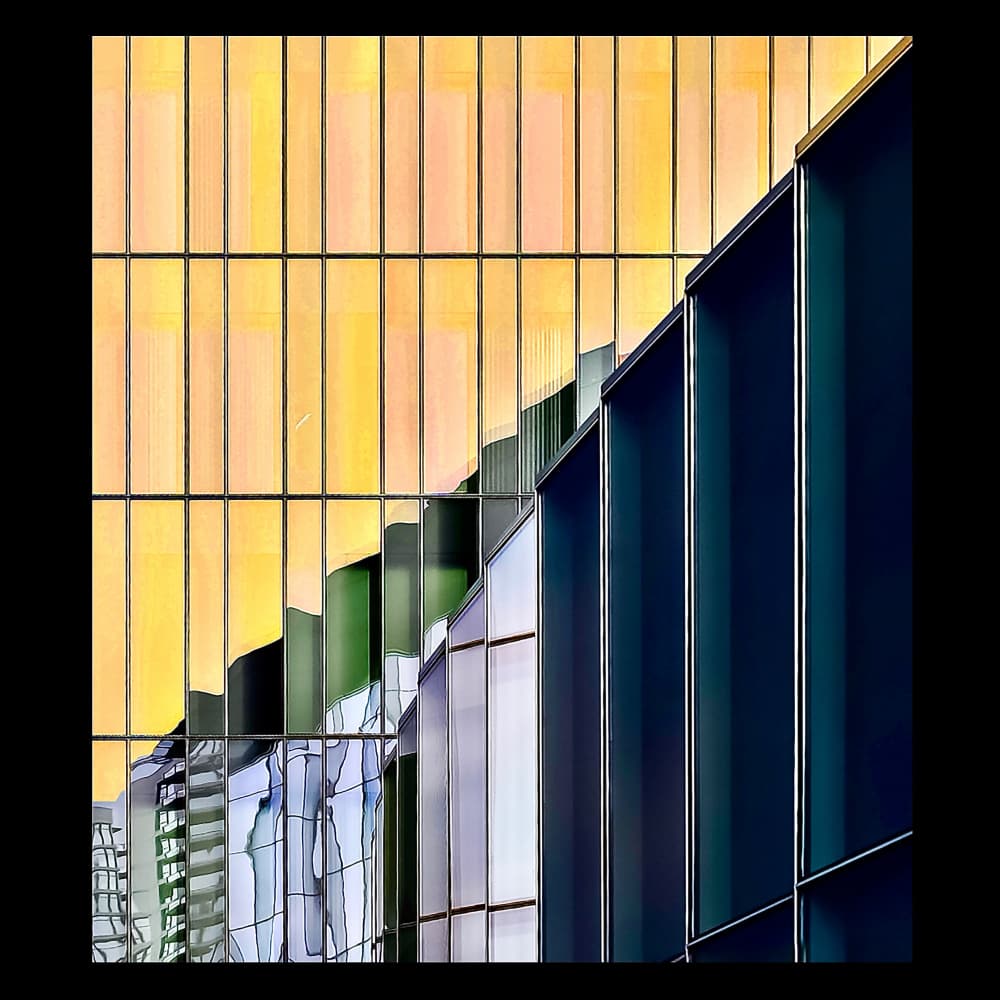 Reflective Glass Architecture by Arnon Orbach — canvas wall art