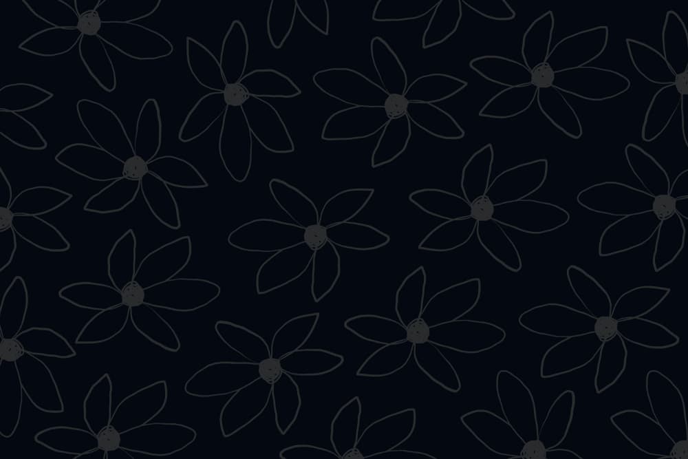 Black Airy Flowers by uplusmestudio — canvas wall art