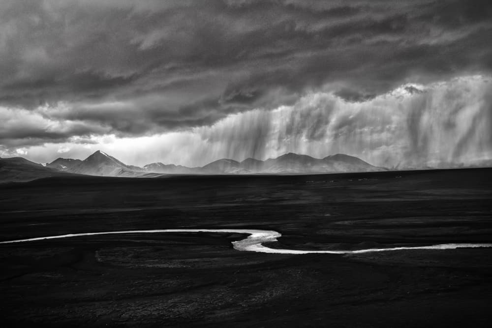 Winding River Storm by Eric Zhang — canvas wall art