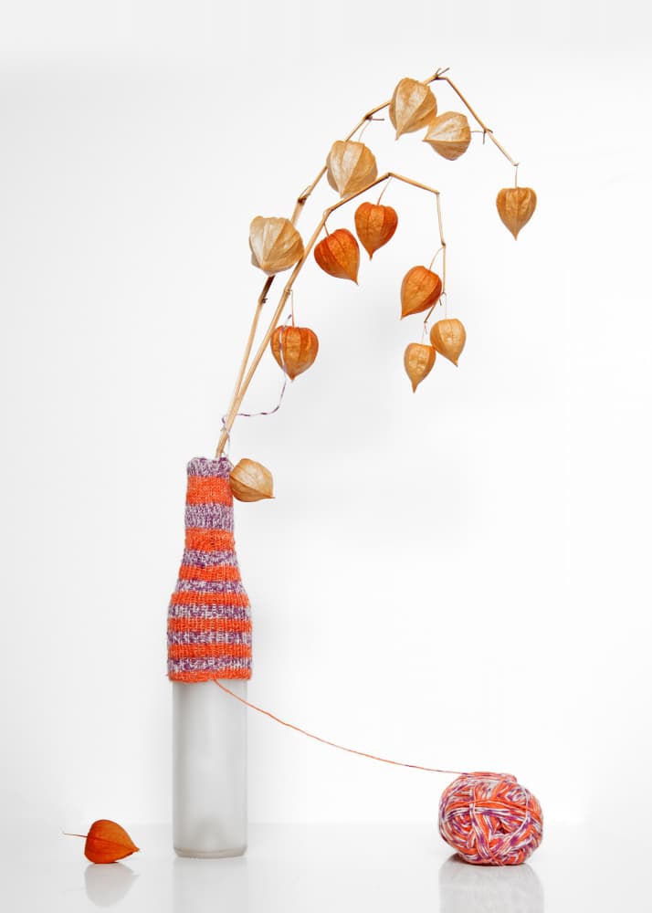 Chinese Lanterns Cozy Knit by FranzStaab — canvas wall art