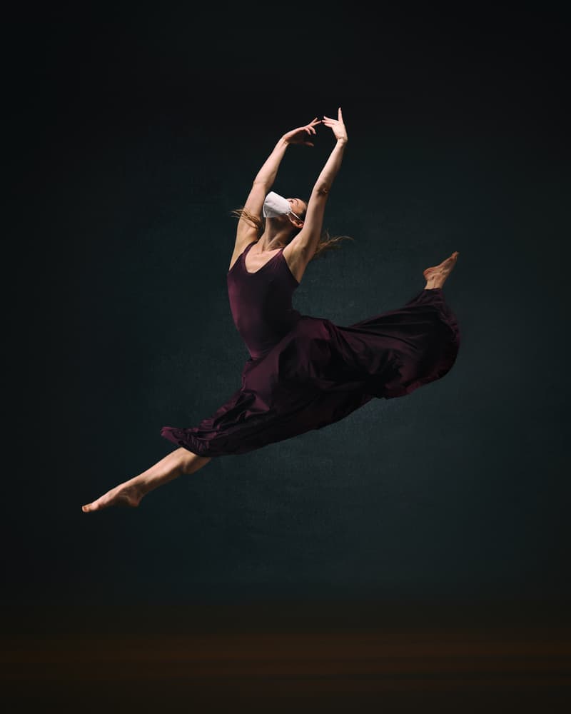 Graceful Masked Dancer by Rob Li — canvas wall art