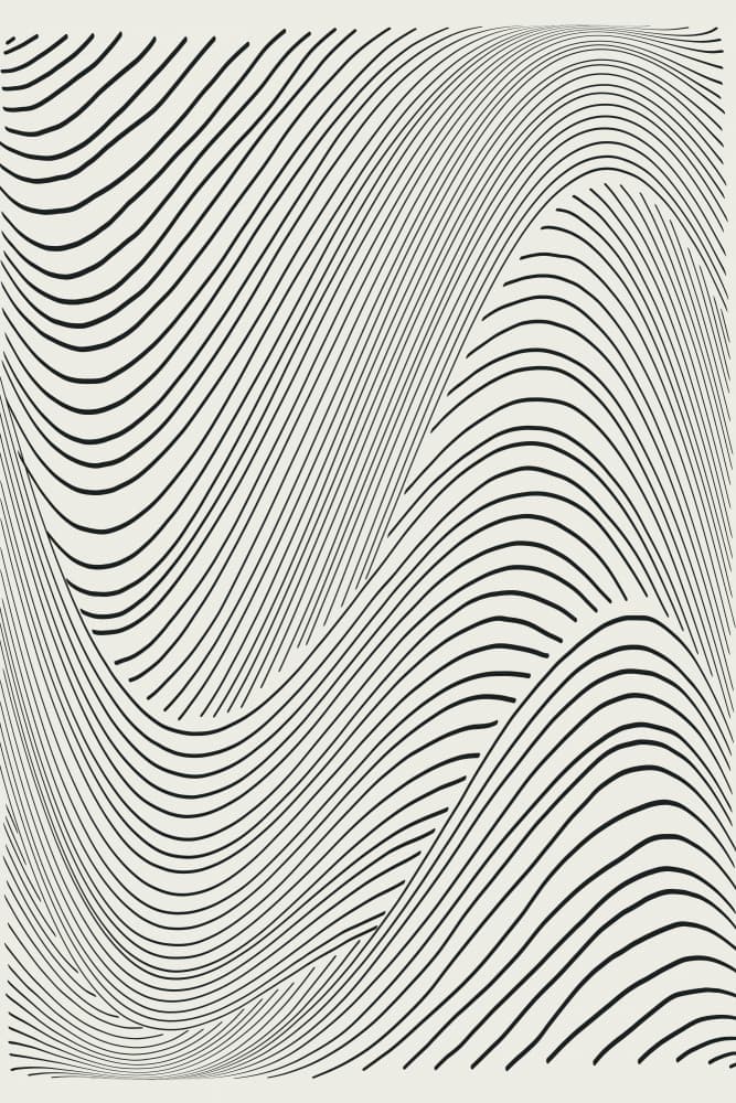 Dynamic Wavy Lines by jay stanley — canvas wall art