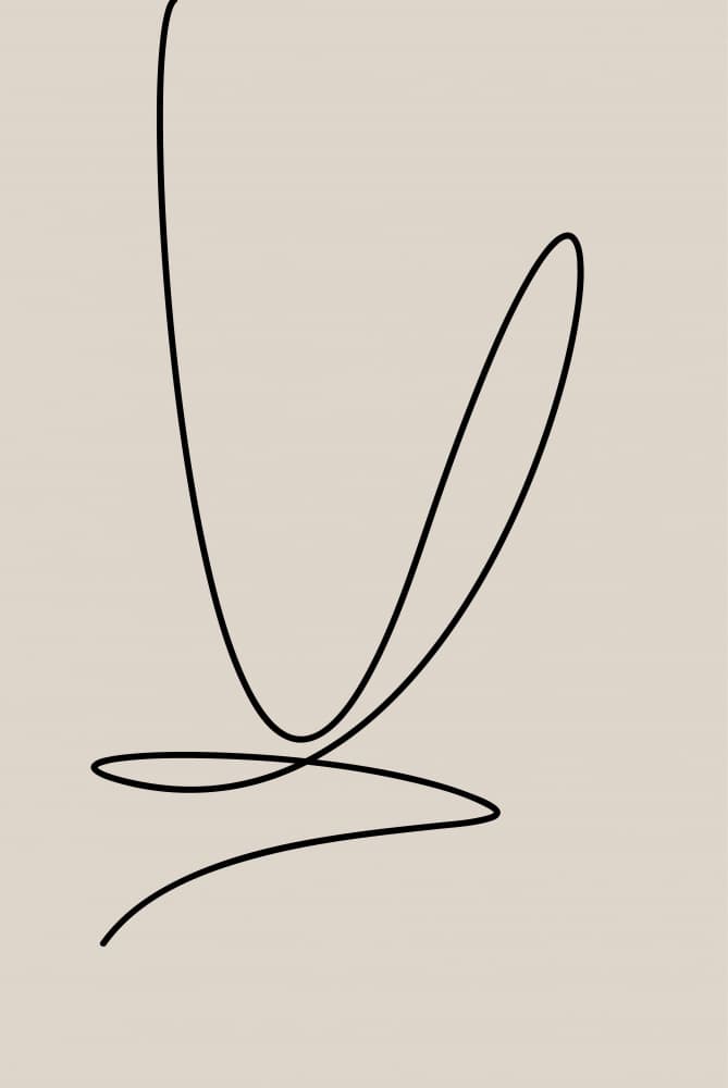 Elegant Continuous Line by Oju Design — canvas wall art