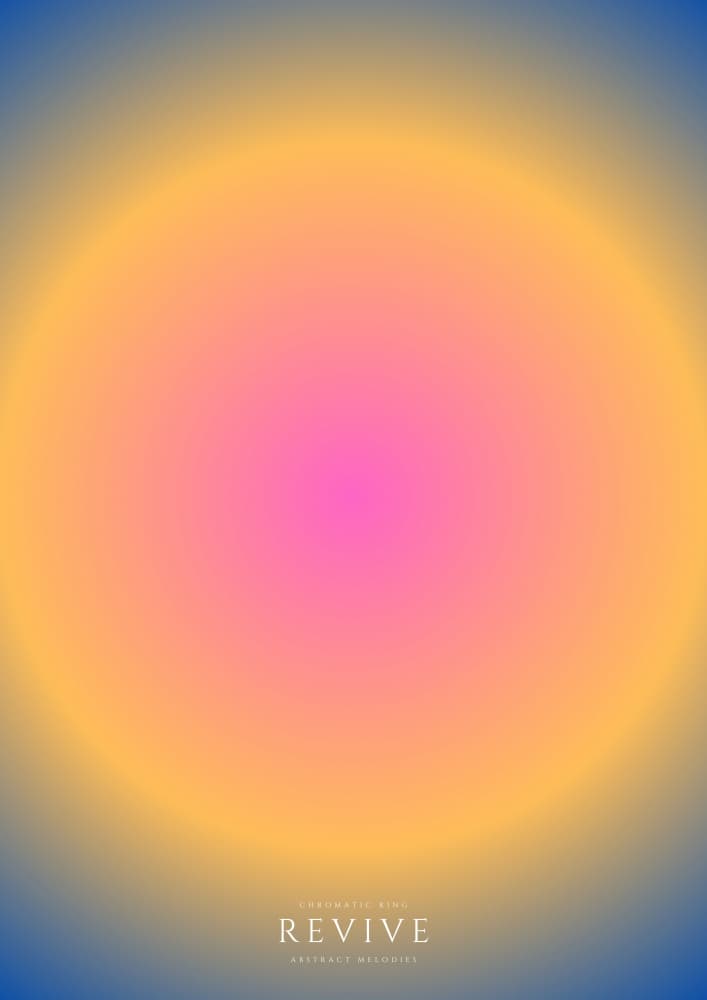 Vibrant Aura Gradient by RS LAB STUDIO — canvas wall art