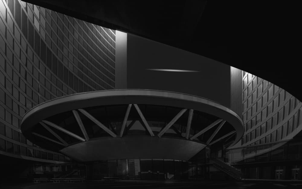 Geometric Urban Structure by Molly Fu APA — canvas wall art
