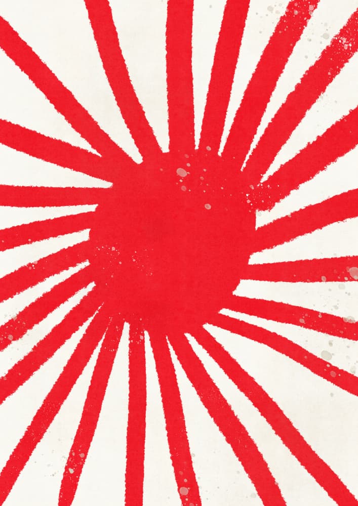 Japanese Rising Sun by Nicholas — canvas wall art