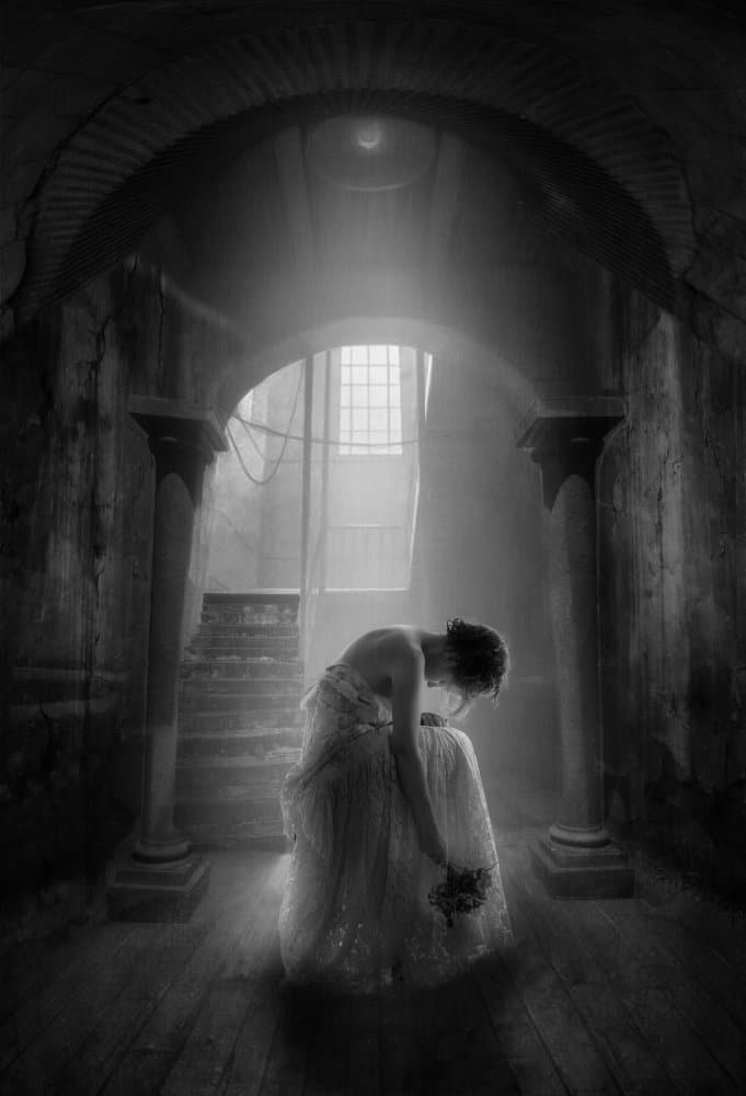 Lonely Bride Archway by Charlaine Gerber — canvas wall art