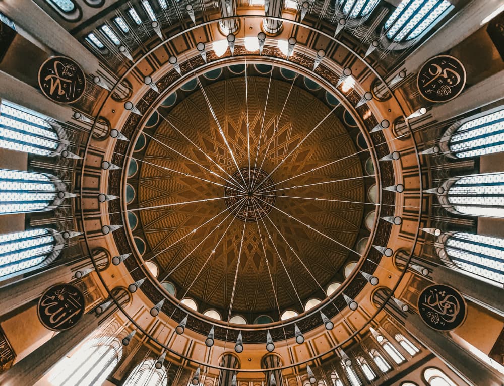Ornate Islamic Dome by Noureddin Abdulbari — canvas wall art