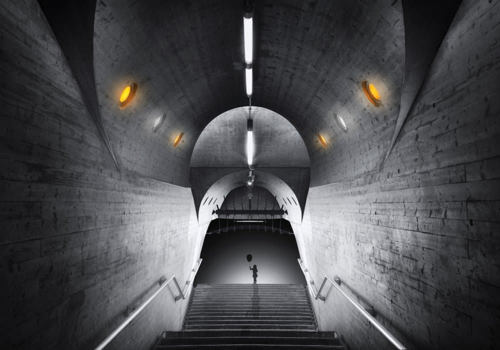Solitary Descent by Dani Otero Sobrino — canvas wall art