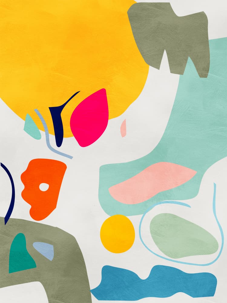 Landscape inspired cut out by Ana Rut Bre — canvas wall art