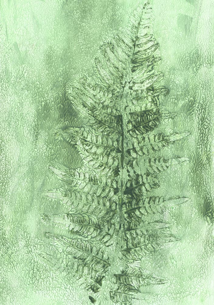 Subtle Fern Frond by Maira Ribena — canvas wall art