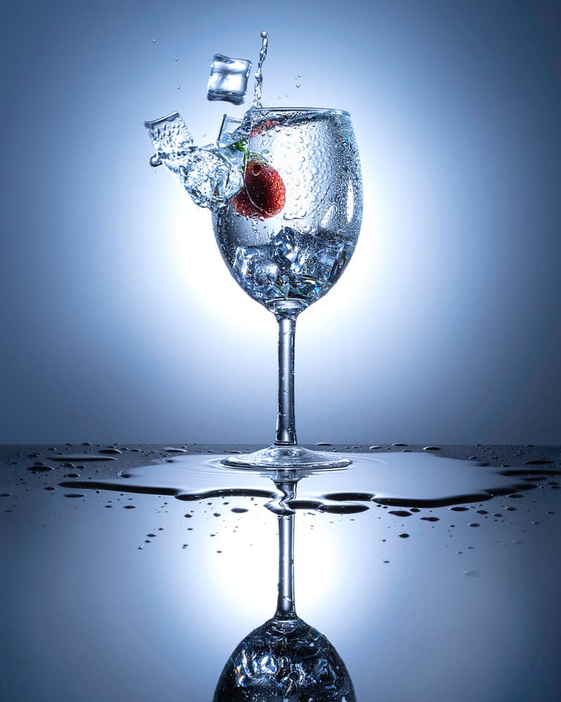 Strawberry Ice Splash by Heru Sungkono — canvas wall art