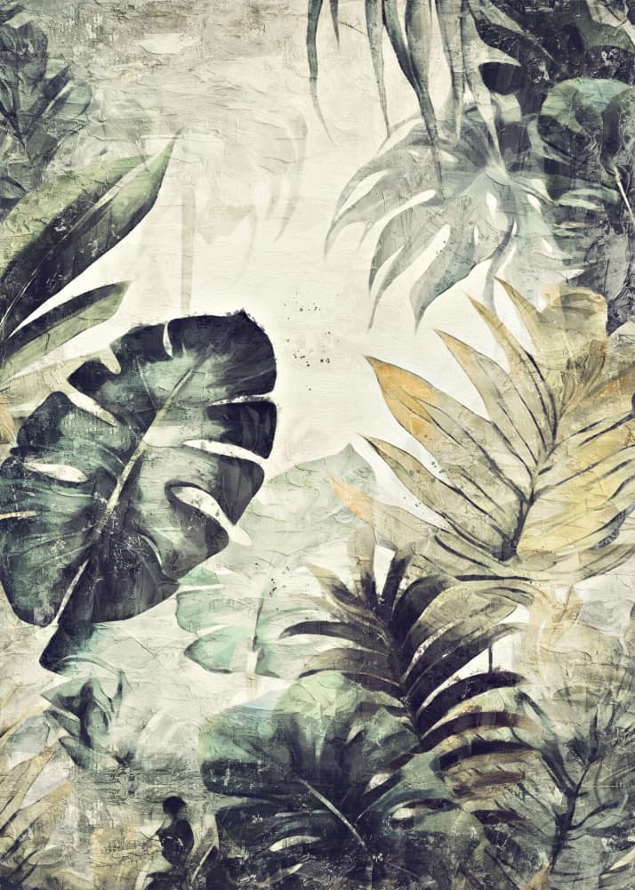 Vintage Tropical Foliage by Rafal Kulik — canvas wall art