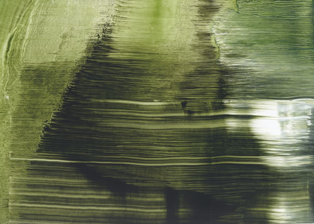 Fluid Green Abstract by Maira Ribena — canvas wall art