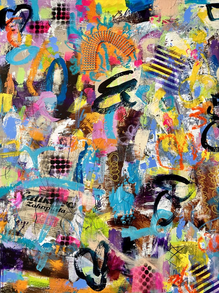 Vibrant Abstract Street Art by Irene Chua — canvas wall art