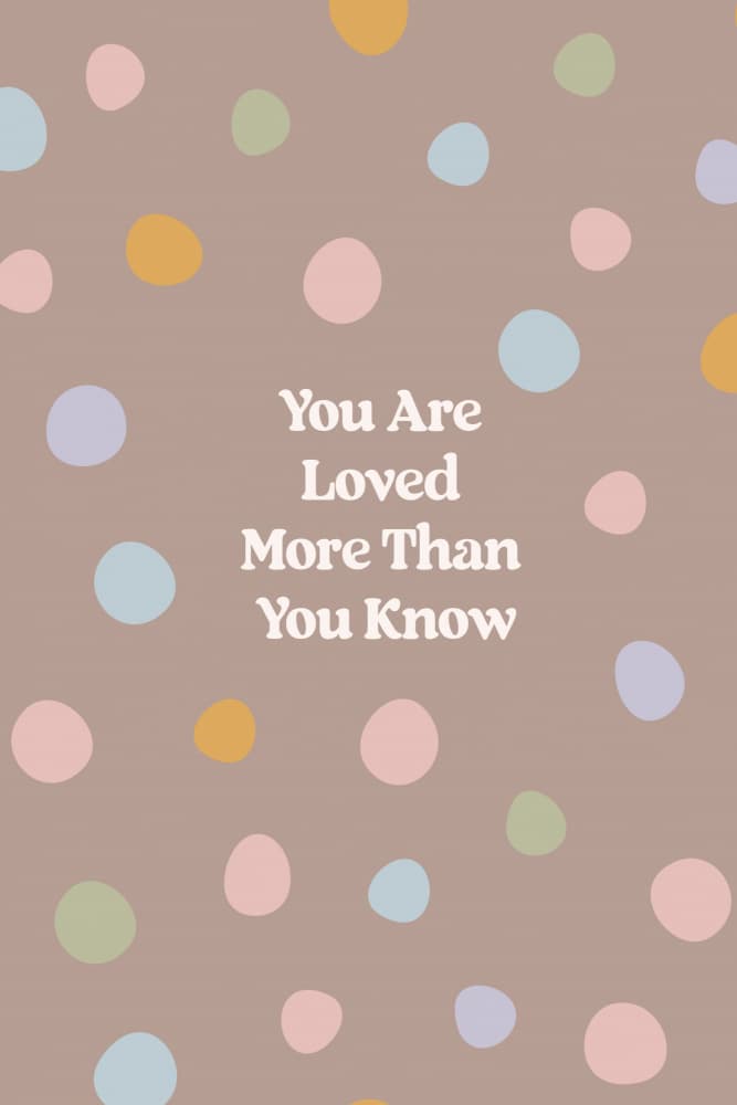 You Are Loved Dots by Treechild — canvas wall art