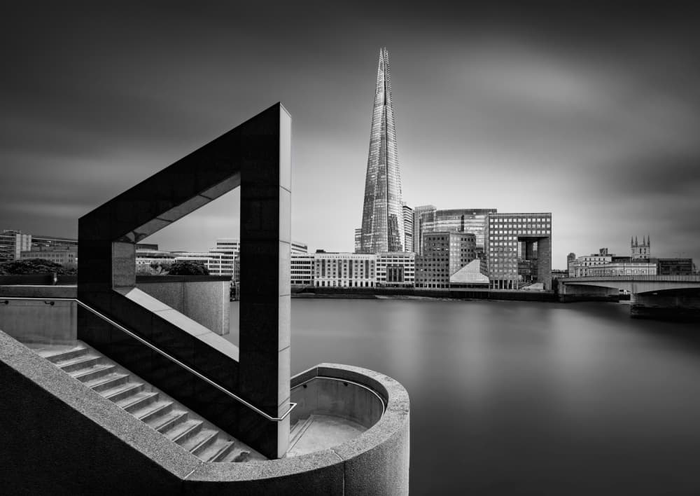 London Shard Illusion by Antoni Figueras — canvas wall art