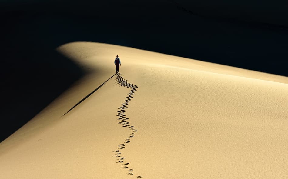 Solitary Dune Journey by Izidor Gasperlin — canvas wall art