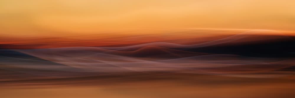 Warm Abstract Horizon by Heidi Westum — canvas wall art