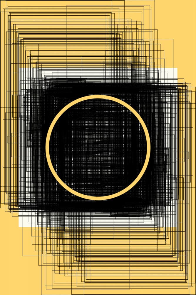 Abstract Geometric Circle by Petr Strnad — canvas wall art
