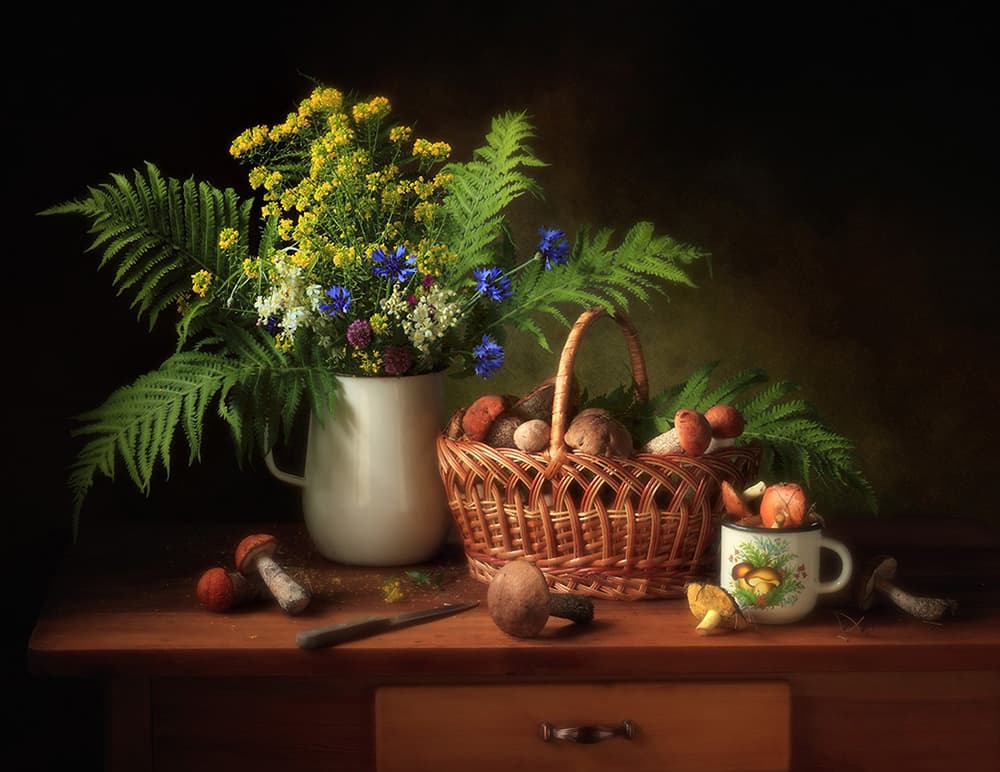 Autumn Forest Bounty by Tatyana Skorokhod — canvas wall art