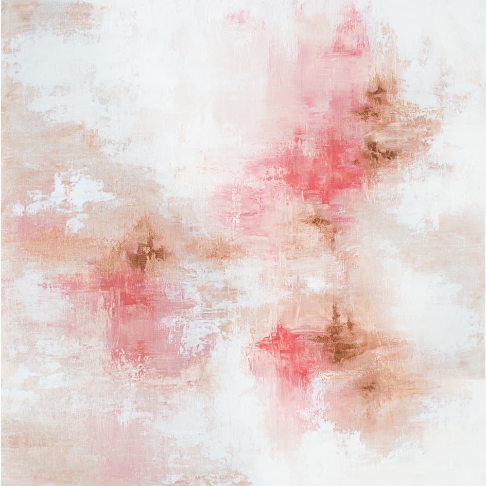 Soft Blush Abstract by Alyson Storms — canvas wall art