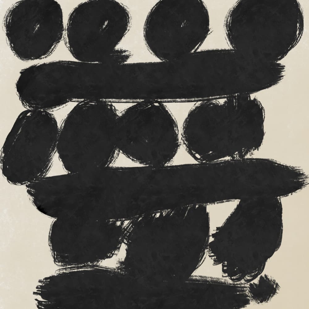 Bold Brushstroke Shapes by Little Dean — canvas wall art