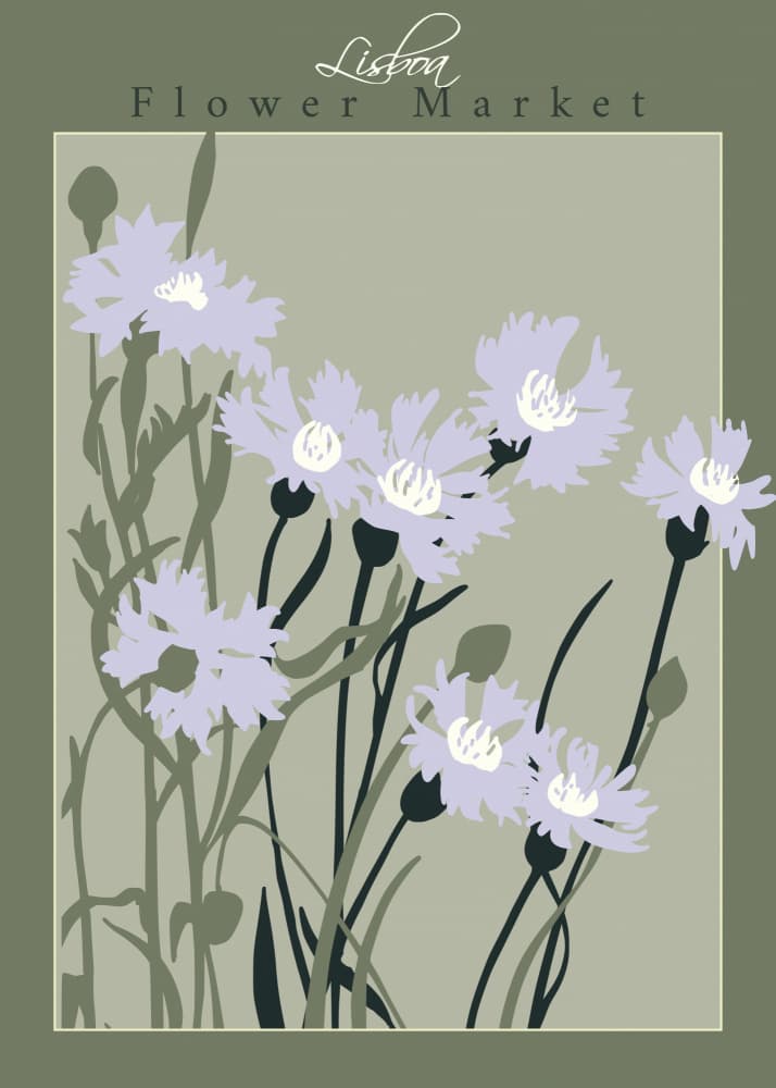 Lisbon Flower Market by Annick — canvas wall art