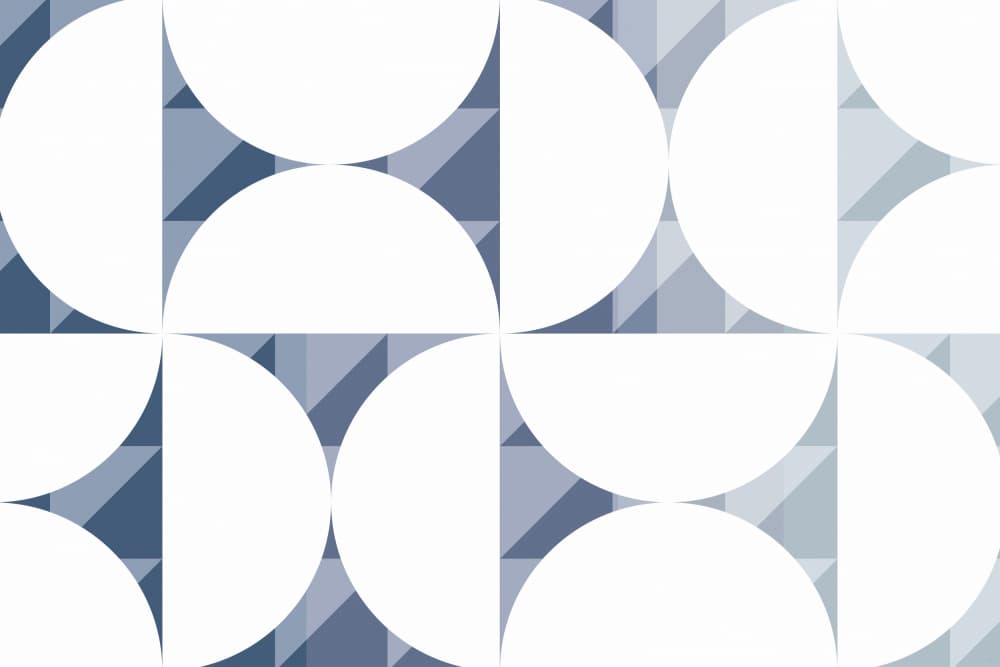 Blue Geometric Pattern by Sue Skellern — canvas wall art