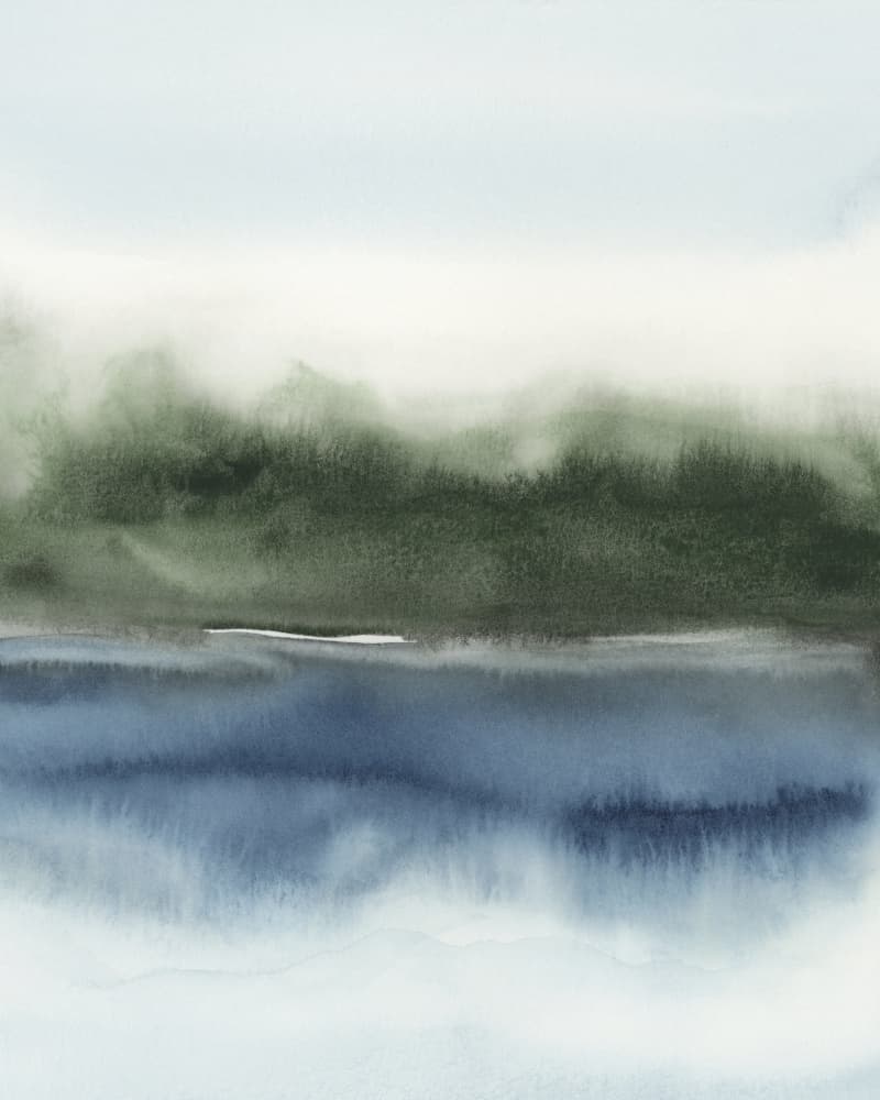 Serene Abstract Landscape by Rachel Elise — canvas wall art