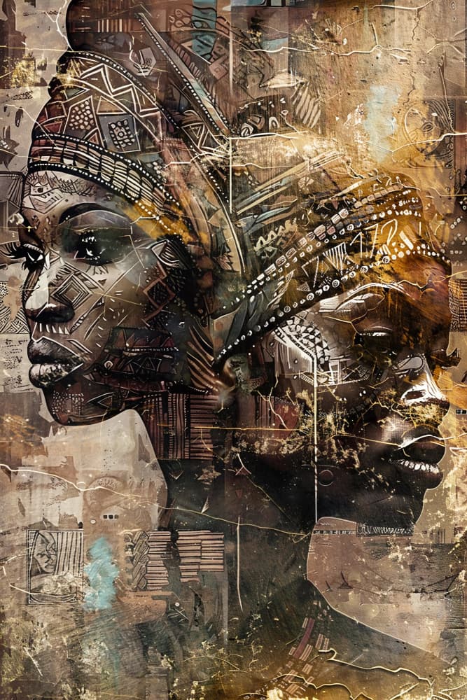African Spirit Portraits by Rafal Kulik — canvas wall art