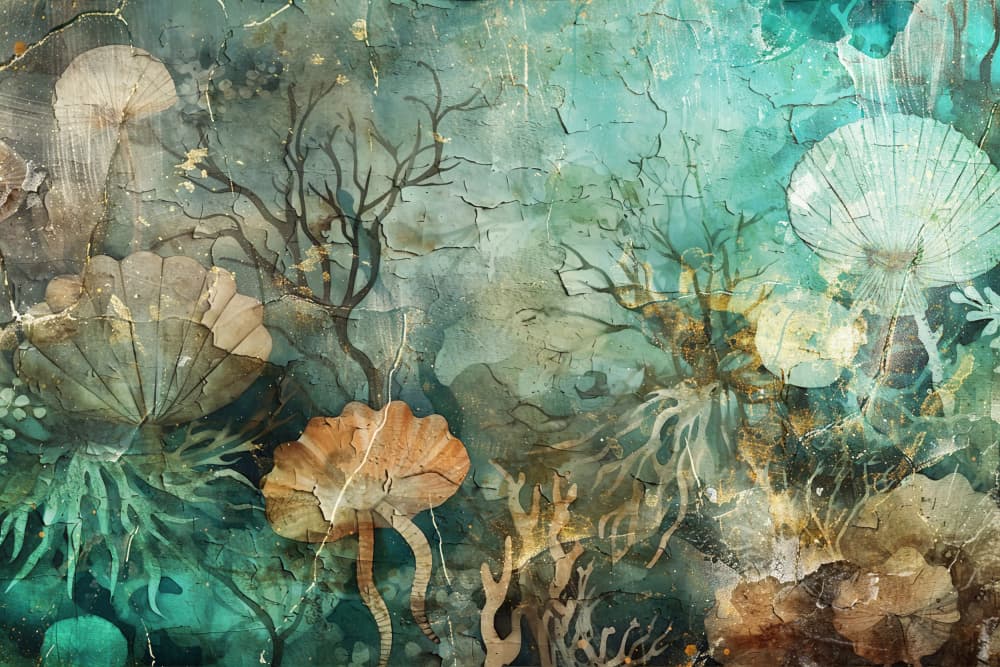 Vintage Ocean Jellyfish by Rafal Kulik — canvas wall art