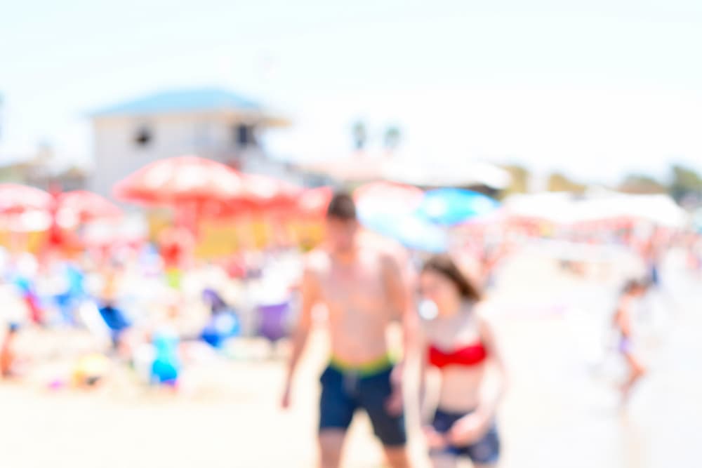 Blurred Beach Day by Tal Paz-Fridman — canvas wall art