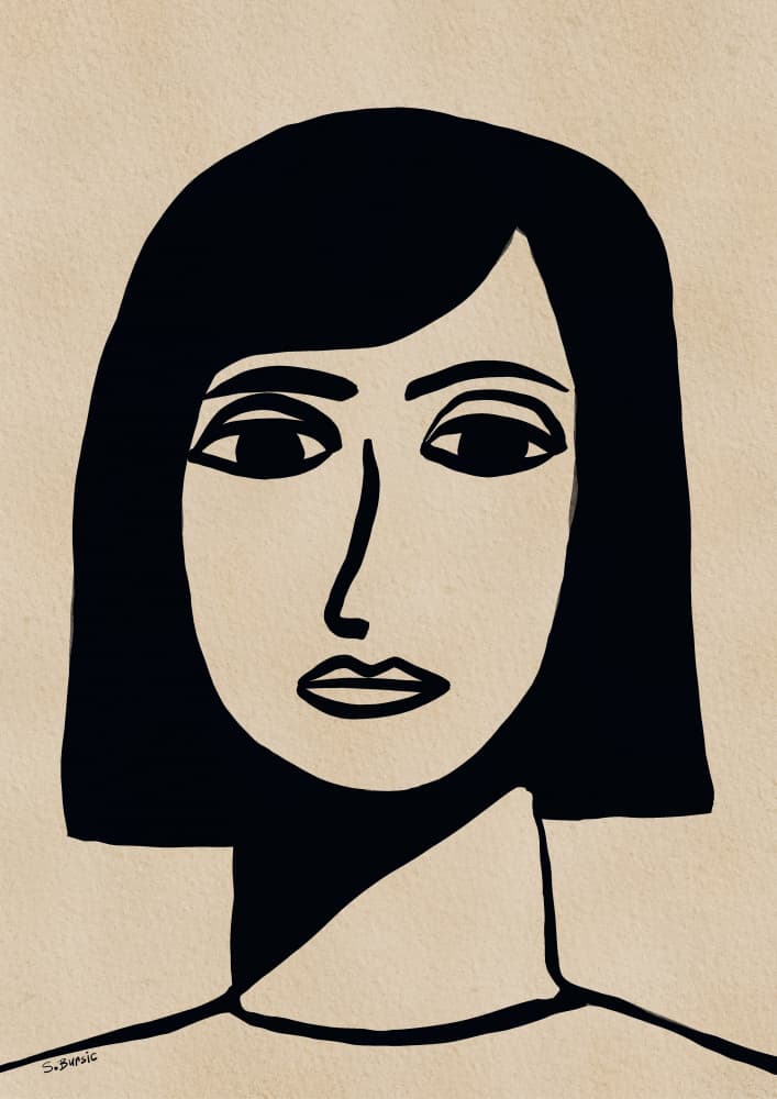 Modern Graphic Woman by Sharyn Bursic — canvas wall art