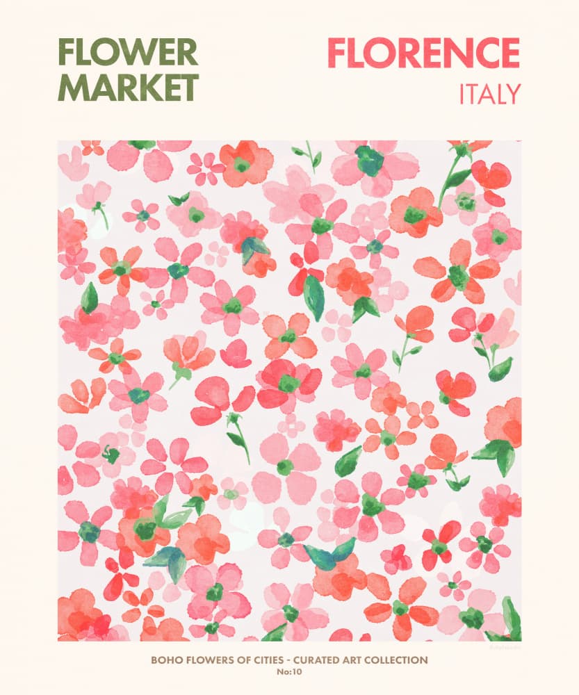 Florence Blooms by Emel Tunaboylu — canvas wall art